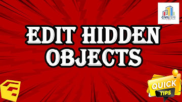 (தமிழ்) Editing Hidden Objects in Sketchup Pro 2020 with outliner / Quick Tips