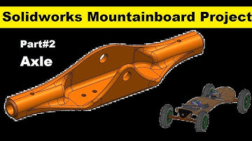 Solidworks tutorial | Design & assembly of Mountainboard |  Part 2 | Axle modeling