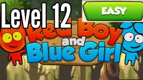Red Boy And Blue Girl Level 12 Easy Mode In Forest Temple Maze Android Walkthrough