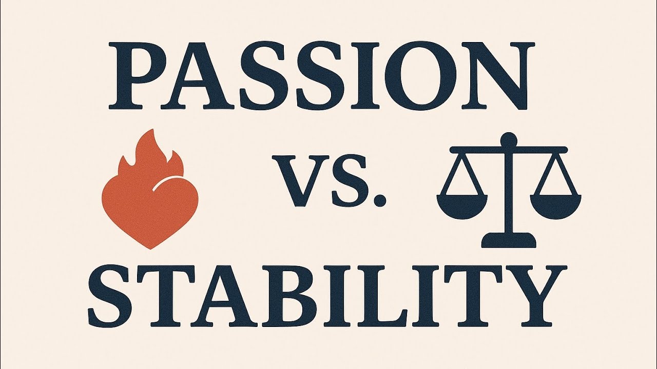 Learn English | real life english conversation: passion vs. stability. || English learning