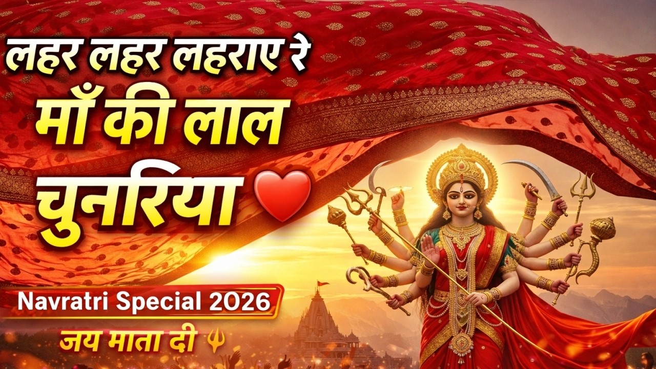 लहर लहर लहराए रे माँ की लाल चुनरिया | Lehar Lehar Lehraaye Re | Navratri Special | Durga Maa Bhajan