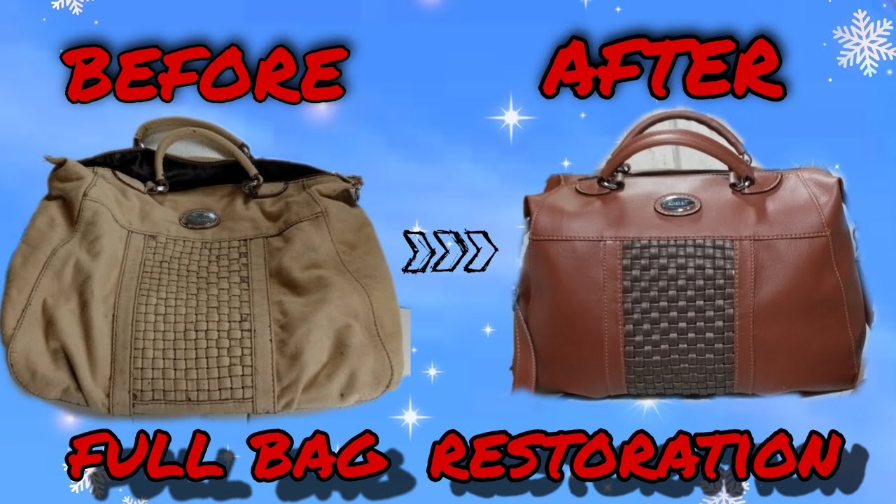 Restorasi tas mengelupas # full bag restoration - YouTube