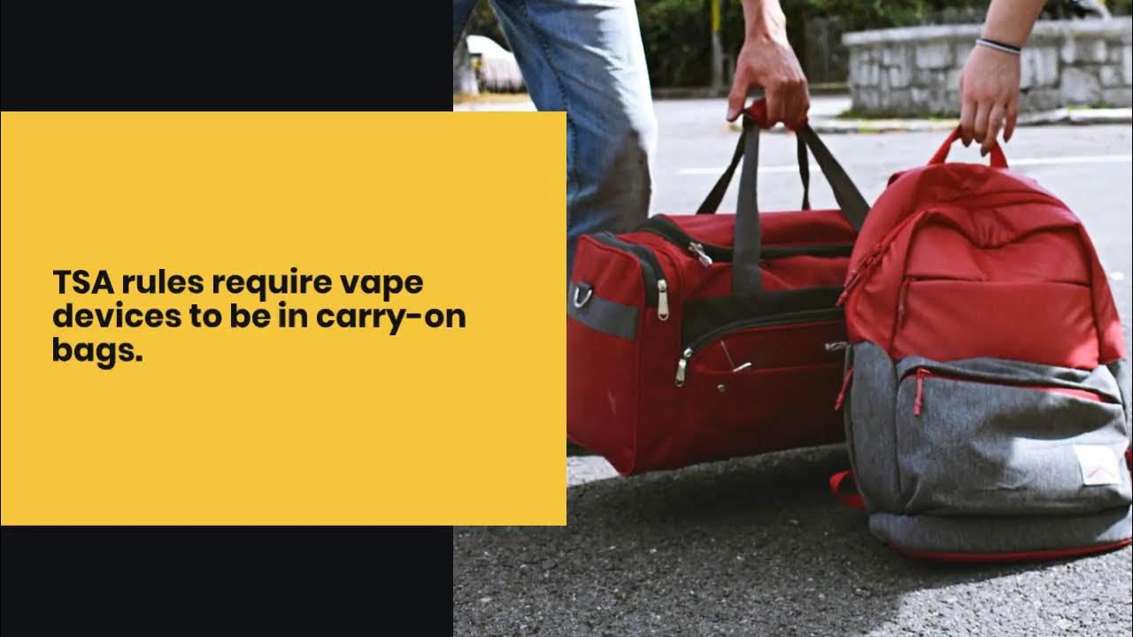 Can You Fly With A Thc Vape