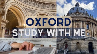 1.5 HOUR STUDY WITH ME (NO BREAKS) | Sunny + Thunderstorm | University of Oxford | Radcliffe Camera