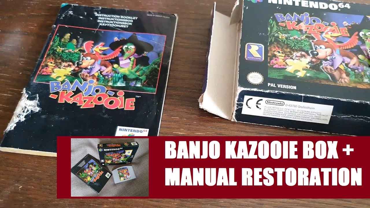 Banjo-Kazooie Nintendo 64 N64 Original Game with Booklet