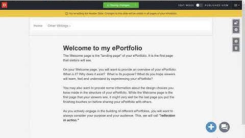 Creating and Teiring Pages in Digication