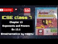Active Mathematics class 7, Chapter 13, Exponents and Powers,Ex 13.1