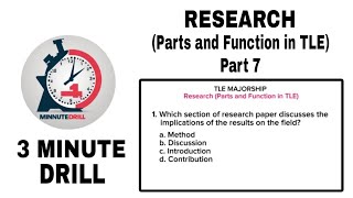 TLE MAJORSHIP | RESEARCH (Parts and Function in TLE) Part 7