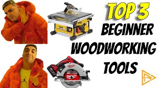 TOP 3 WOODWORKING POWER TOOLS FOR BEGINNERS DIY |Woodworking Basic  Watch Before Buy 2021
