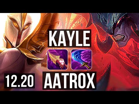 KAYLE vs AATROX (TOP) | 2.9M mastery, 0/1/9, 700+ games | KR Diamond | 12.20