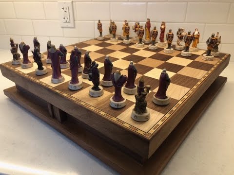 DIY Chess Board with unique storage - YouTube