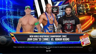 WWE 2K24 ONDSKSWCW WORLD HEAVYWEIGHT CHAMPIONSHIP (NWO)JOHN CENA 20 (SNME) VS. ROMAN REIGNS
