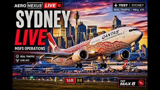 Sydney Airport LIVE ✈️ | Tower Cam | Real-Time Operations | YSSY | ATC | MSFS 2024 | FlyTampa