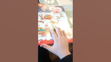 Unboxing my kinder advent calendar.