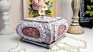 Very beautiful handmade Jewelry box idea/Vintage style jewelry box diy by Kitty Ideas 20,917 views 4 months ago 16 minutes