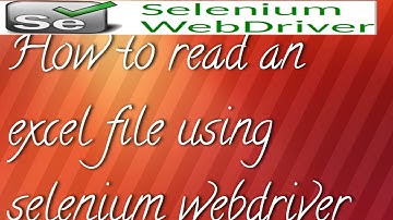 How to Read Excel File in Selenium Webdriver Using Apache POI
