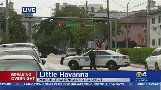Police engage barricaded suspect in Little Havana