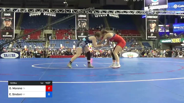 122 Lbs Round Of 128 - Olivia Moreno, Texas Vs Emi...