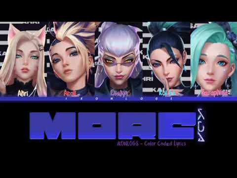 K/DA - MORE ft. Madison Beer, (G)I-DLE, Lexie Liu, Jaira Burns, Seraphine (Color Coded Lyrics)