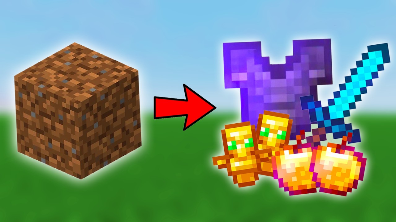 Minecraft, But DIRT IS OVERPOWERED