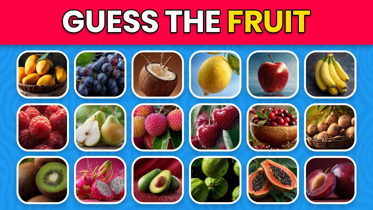 Can You Guess All 40 Fruits? 🍎🍇 Ultimate Fruit Quiz Challenge!