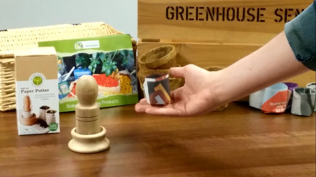 Make your Own Paper Plant Pots in 60 Seconds! YouTube