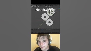 Noob vs Pro artist: copy rotation #blendertutorial #blender #blendercommunity #blender3d #b3d