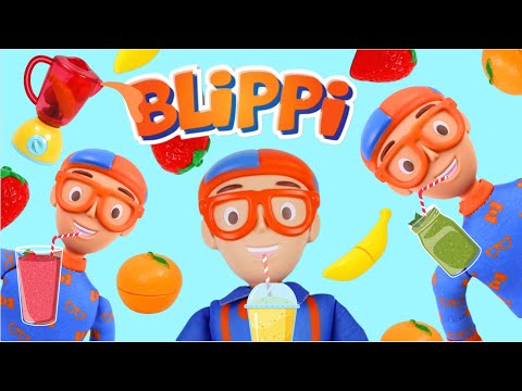 Видео: Blippi Pretend Cooking Fruit Smoothies with Toy Kitchen Blender Set & Fun Spiral Rainbow Gumballs!