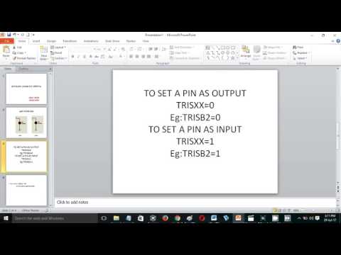 led blink using pic 16F877A