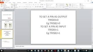 led blink using pic 16F877A