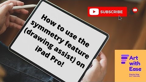 How to use the symmetry feature on iPad Pro (Drawing assist)