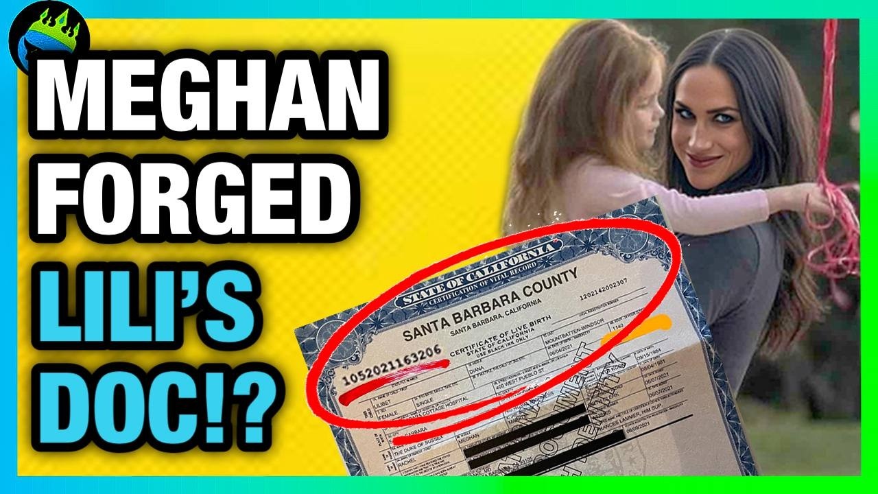 Meghan Markle FAKED LILIBET’S BIRTH CERTIFICATE - THE TRUTH!?