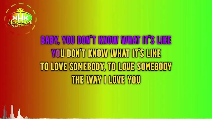 Bruddah Waltah - To Love Somebody (Backing Vocals Karaoke Version) - Hawaiian Karaoke