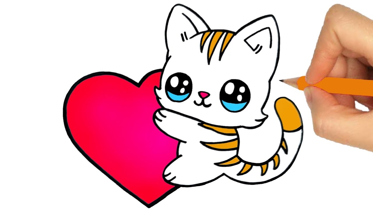 Comment Dessiner Chaton Kawaii Chat Kawaii Dessins Faciles Kawaii | The ...