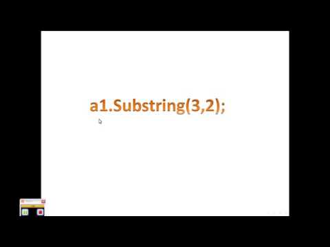 string method Substring() C# הפעולה - YouTube