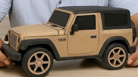 How to make cardboard thar at home 