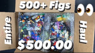 Over 500 LEGO Minifigures In A Single Haul!