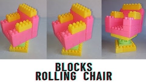 How to make rolling chair with blocks || Building blocks || Block toys || Block game | Rolling chair