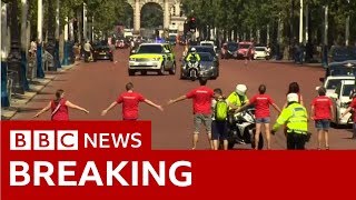 Protesters Seek To Block Mr Johnsons Route - Bbc News