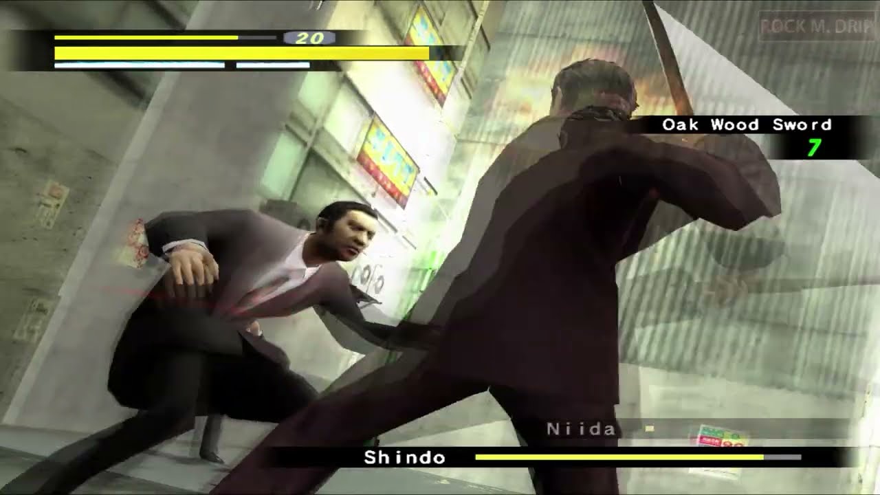 Yakuza: Retro Ties - Бои с боссами в 7 главе | Без урона | X2 | Обзор боя