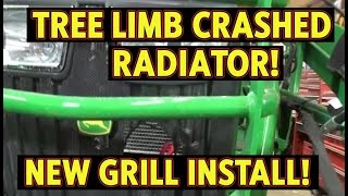 Easy Radiator Grille Cover Install on a John Deere 2038R
