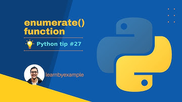 Python tip 27: enumerate() function