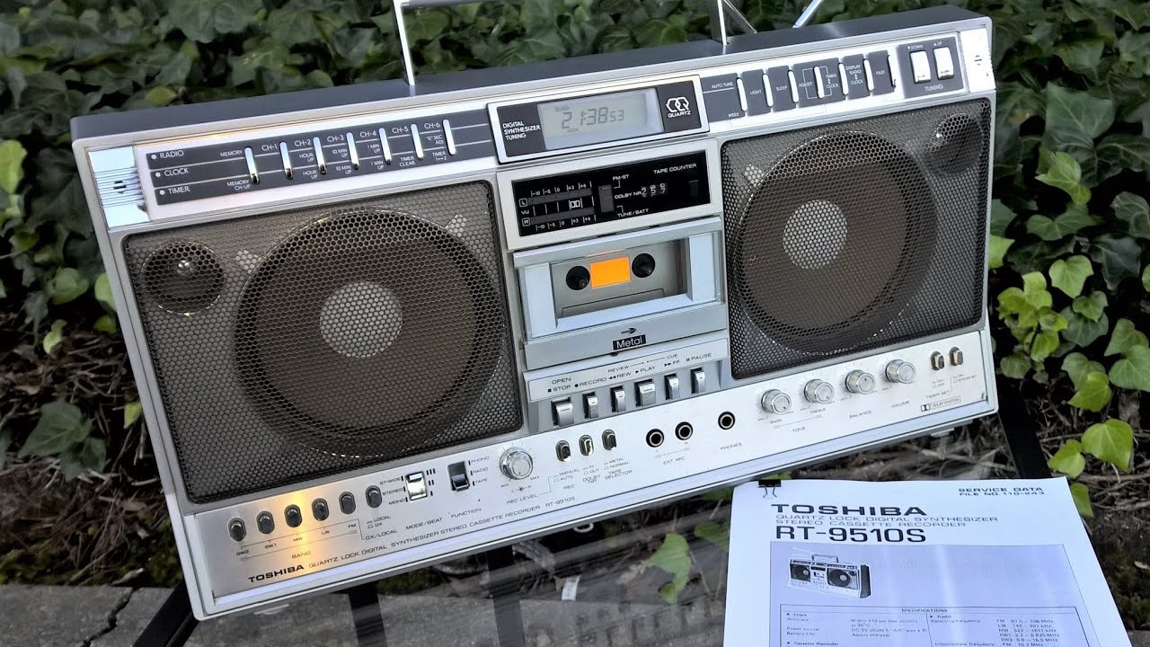 Reli's Radios Toshiba RT9510S boombox from 1983 YouTube