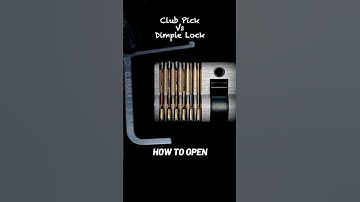 How to open a dimple lock with our club pick. #locks #locksmith #locksport #lockpicking #edc #diy