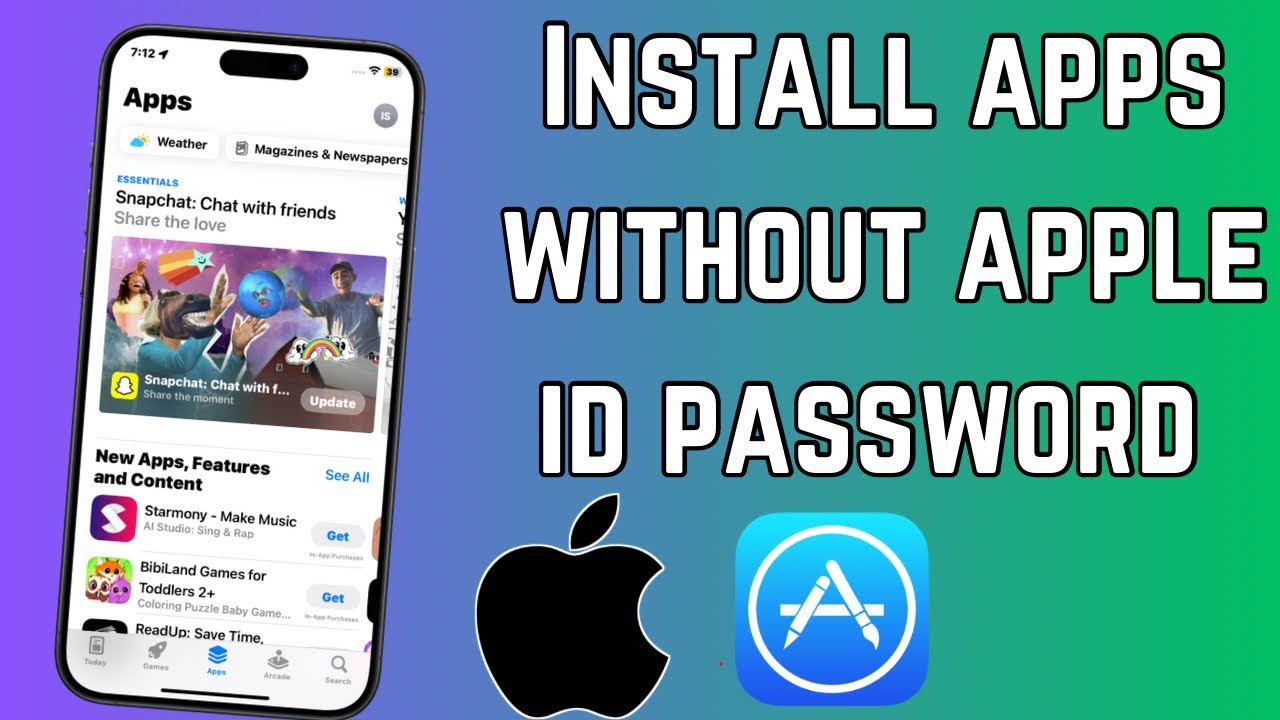 How to Install Apps Without Apple ID Password on iPhone and iPad | 2024