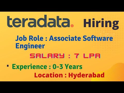Teradata Off Campus Hiring Freshers for the Role of Associate Software Engineer - Java |