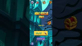 Hero Rescue PRO - Save The Girl - Pin Pull - Level 43 and 44 #Shorts screenshot 3