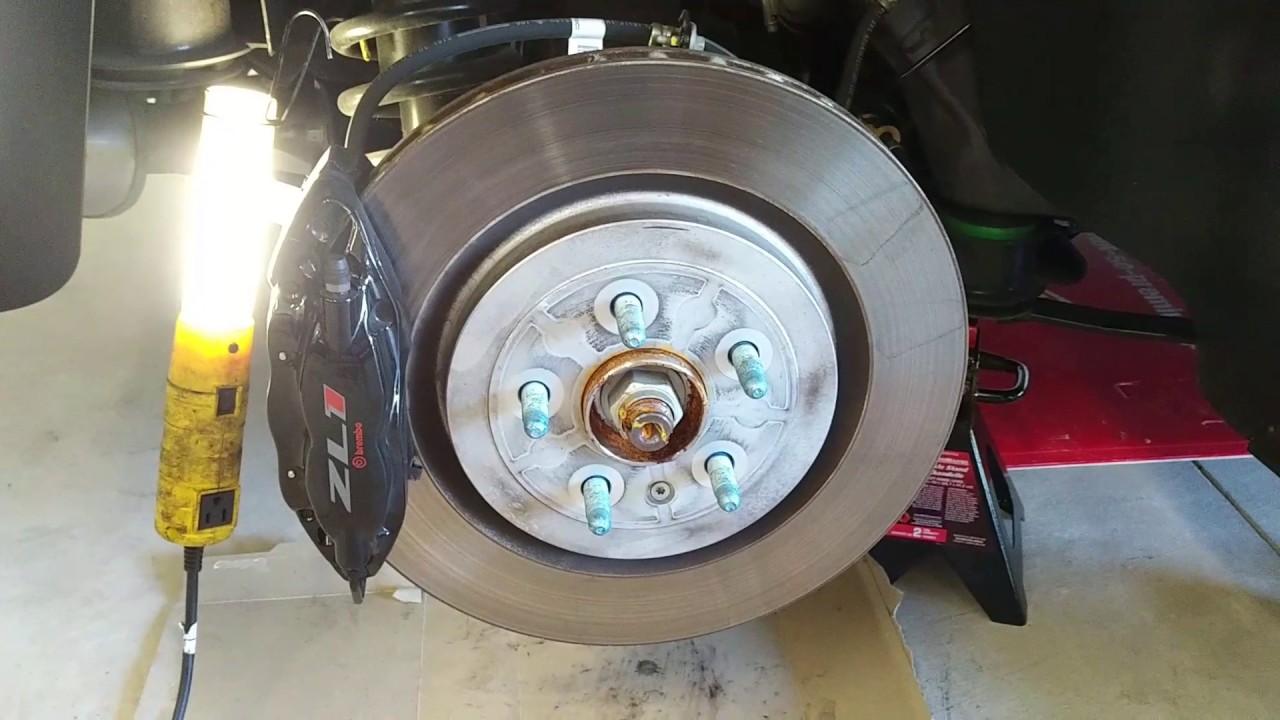 ZL1 Rear Brake Pad Swap YouTube