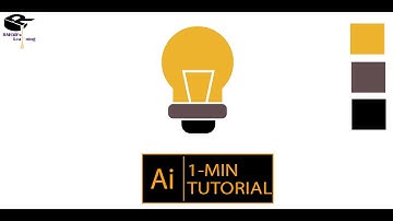 Light bulb tutorial in Adobe Illustrator- 1 minute tutorial
