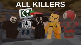 All Killers in Roblox Die of Death - Full gameplay